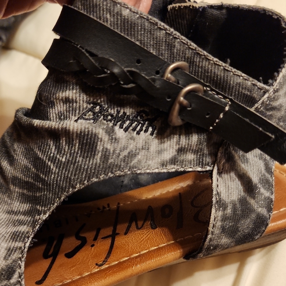BLOWFISH MALIBU Black & Gray Women's Sandals - Picture 10 of 12